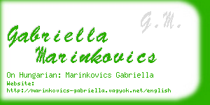 gabriella marinkovics business card